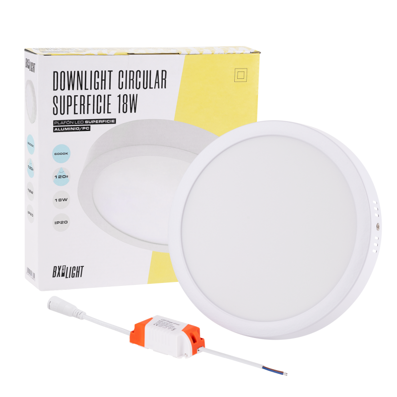 Plafón LED 18W 1.190Lm 6000ºK 40.000H   [BX3-JM18WR-CW]