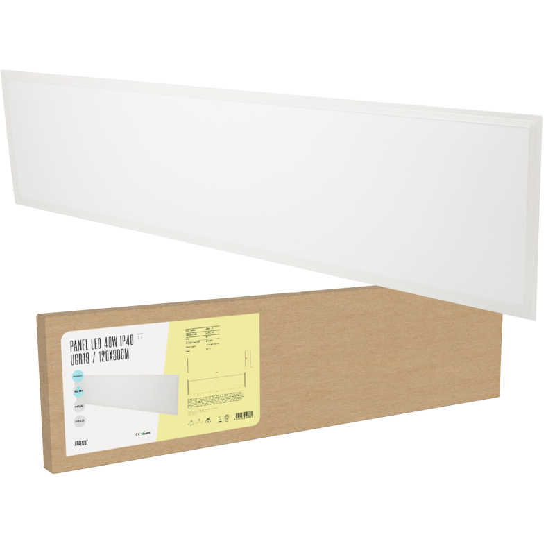 Panel LED 40W 3600Lm  6000ºK 120x30Cm UGR19 40.000H   [BX3-PL-40W-CW]