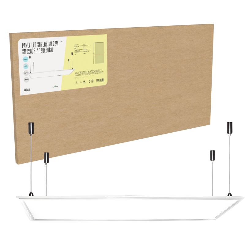 Panel Led  -  Superslim Modular 1200x600 72W 6000 K [BX3-PAN120060072W-CW]