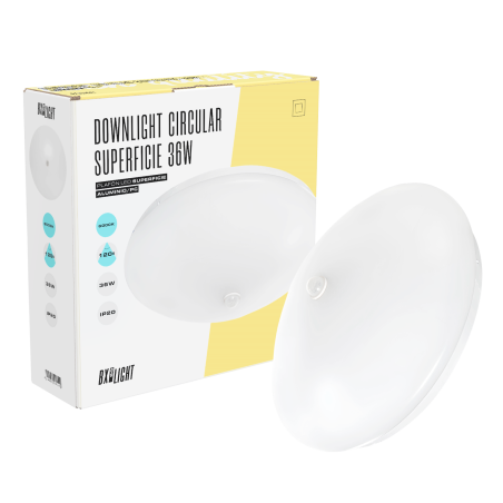 Plafón LED 18W 1.500Lm 6000ºK Detector 40.000H   [BX3-PL-18-D-CW]