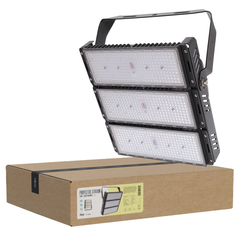 Foco Proyector LED 750W Stadium 112500Lm Driver Meanwell 1-10V IP65 Philips 3030 100.000H