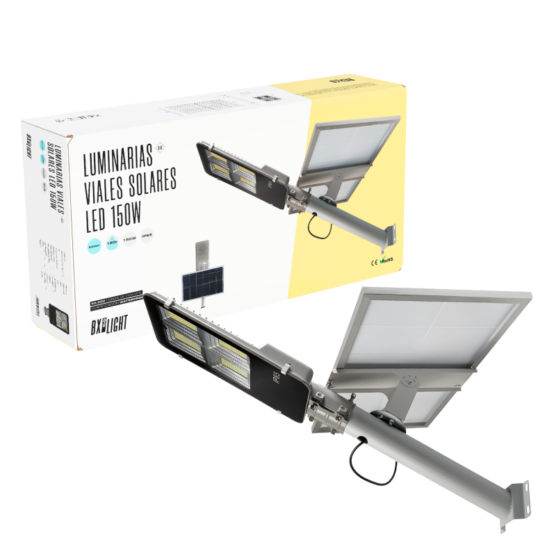 Farola LED 150W 7.500Lm 6000ºK IP65 Solar Sensor 40.000H  [BX3-SLABS150W-CW]