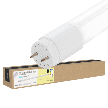 Pack 25 Tubos Led T8 18W 1.800Lm 6000ºK Cristal 120Cm 40.000H  [BX3-LM1063-CW]