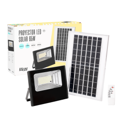 Proyector LED Solar 65W 6500K Panel: 6V/8W Batería: 3,2V/5000MaH Control Remoto    [BX3-SOLARFL-65W-01]