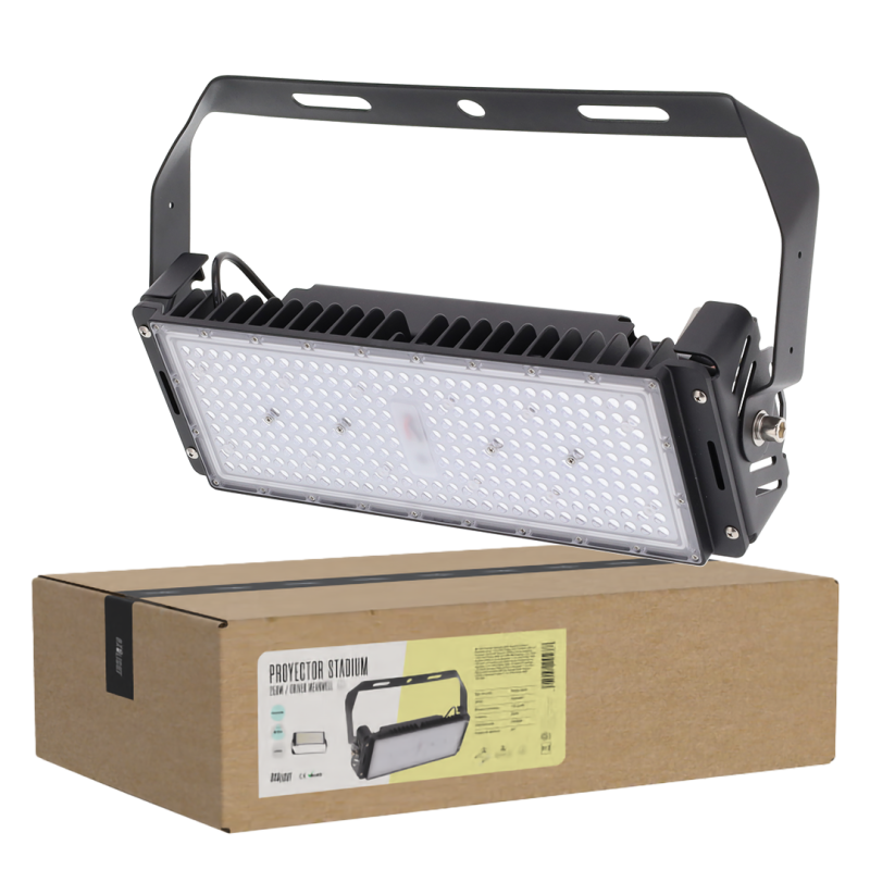 Foco Proyector LED 250W Stadium 37500Lm Driver Meanwell 1-10V IP65 Philips 3030 100.000H
