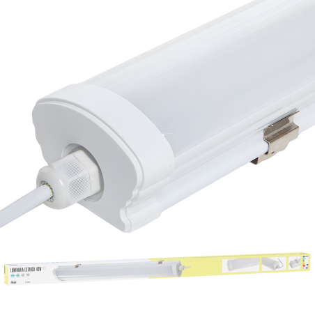 Equipo Estanco LED 40W 3.600Lm 6000ºK 120Cm IP65 50.000H    [BX3-WP-40W-1200-CW]