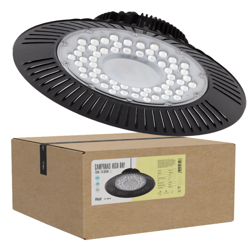 Campana LED 200W 20.000Lm 6000ºK IP65 50.000H  [BX3-HB-200WK-CW]