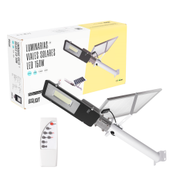 Luminarias Viales Solar  -  Alumbrado Publico -  Farolas Led -  Entornos Urbanos y Residenciales  150W IP65 6000 k [BX3-FAR-SOL-