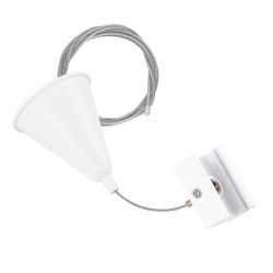 Suspensión para Carril Trifásico Blanco 1 Metro [HO-SUS-T-B]