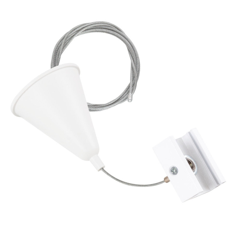 Suspensión para Carril Trifásico Blanco 1 Metro [HO-SUS-T-B]