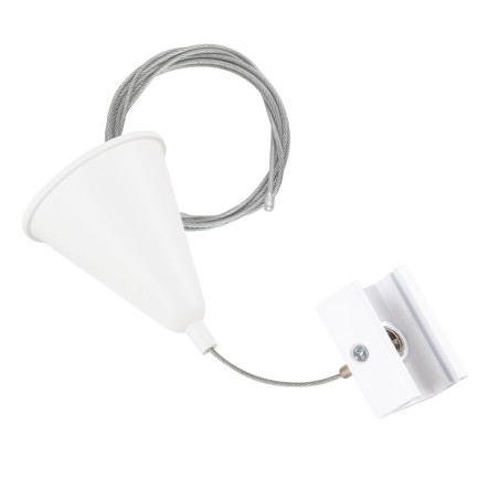 Suspensión para Carril Trifásico Blanco 1 Metro [HO-SUS-T-B]