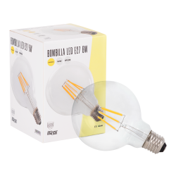 Bombilla LED E27 6W  432Lm 2000ºK Filamento G95 40.000H  [BX3-LF-G95-E27-6W-WW]