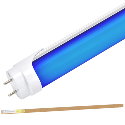 Tubo Led T8 18W 1.500Lm 120Cm Difusor Opal - Azul 40.000H [BX3-T8-1200-18W-B-O]