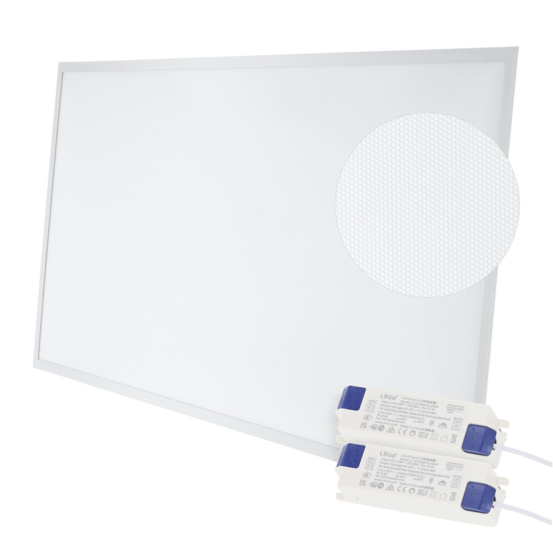 Panel LED 100W 10000Lm 6000ºK 120X60Cm   40.000H Driver Lifud UGR17  [HOPBD60120LIUGR17-CW]