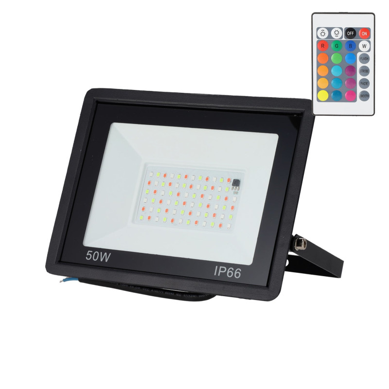 Proyector LED RGBW con Mando a Distancia 50W
