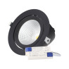 Foco Downlight LED 40W  4000Lm 4200ºK Orientable UGR17 50.000H Negro