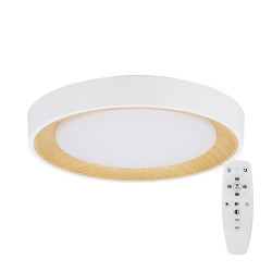Plafón LED Decorativo 30W CCT 3000-6000ºK (Tonalidad Luz Regulable) Control Remoto Acabado Blanco