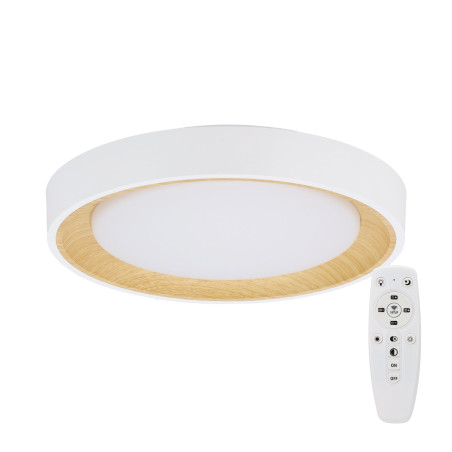 Plafón LED Decorativo 30W CCT 3000-6000ºK (Tonalidad Luz Regulable) Control Remoto Acabado Blanco