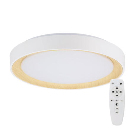Plafón LED Decorativo 36W CCT 3000-6000ºK (Tonalidad Luz Regulable) Control Remoto Acabado Blanco