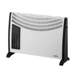 Convector Falla 2000w Blanco 3 Potencias Funcion Turbo Protección Sobrecalentamiento, Asa, Termostato Regulable 48x68,5x20cm