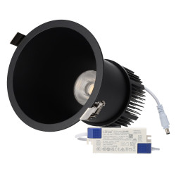 Downlight LED 30W 90Lm/W UGR<15 CRI >95 3000ºK Driver Lifud 50.000H