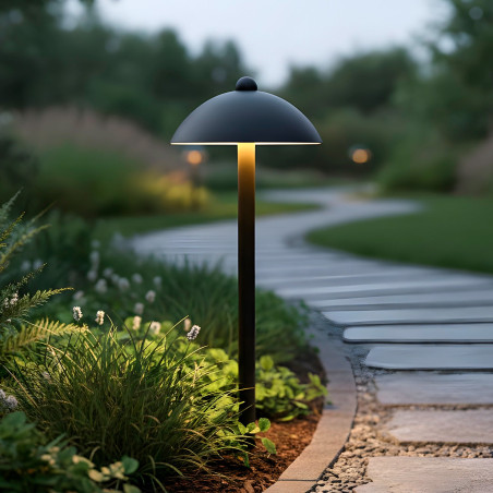 Baliza LED Exterior  "Sarh" 70Cm 7W 220VAC 3000ºK Negro