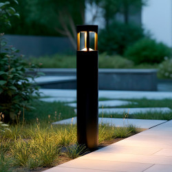 Baliza LED Exterior  "Jamalpur" 90Cm 10W 220VAC 3000ºK Negro