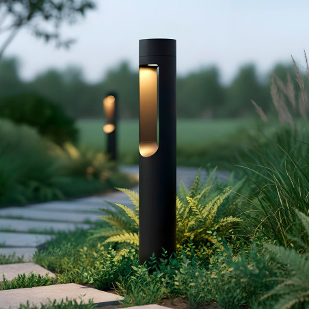 Baliza LED Exterior  "Medinipur" 60Cm 10W 220VAC 3000ºK Negro