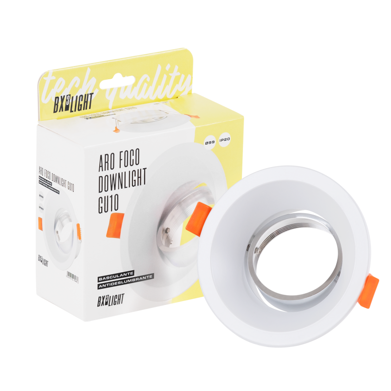Aro Foco Downlight  Circular GU10 Ø99Mm - Blanco  [BX3-GU10_RING-006]