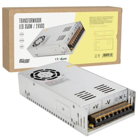 Transformador -  Fuente de Alimentación AC/DC -  Convertidor AC/DC 230 VAC/24VDC 350W 14 - 6A IP20 [BX3-MPS-350W24V]