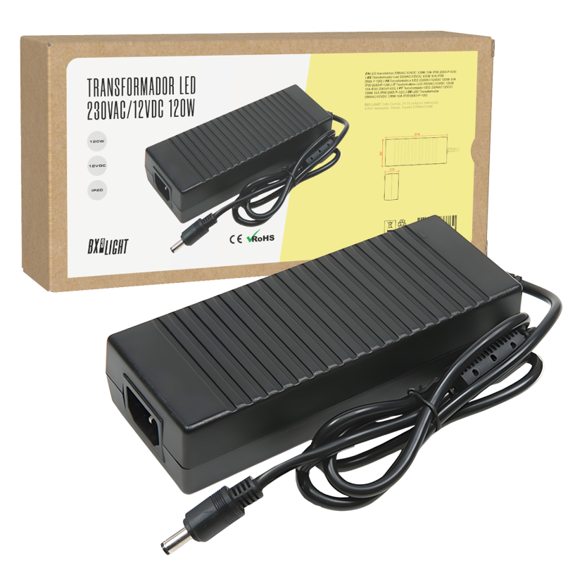 Transformador Led 230VAC/12VDC 120W 10A IP20 [BX3-P-120]