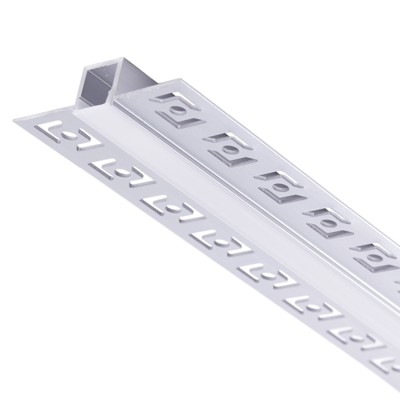 Perfíl de AluMinio para Empotrar Escayola/Pladur Tira Led 9mm  - 2M [BX3-PA-639-2M]