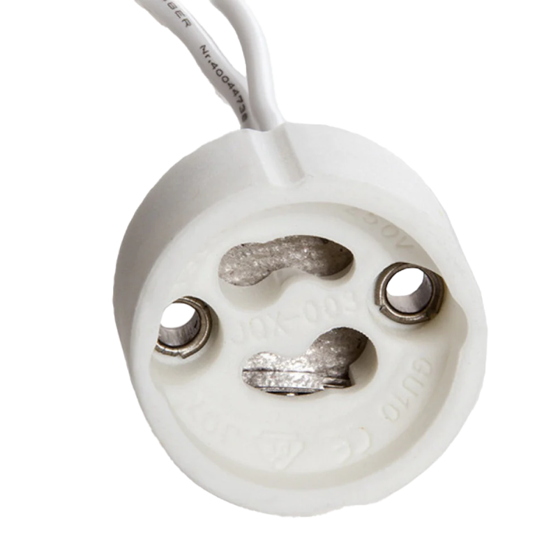 Portalámparas Cerámico GU10 Cable 160Mm [BX3-PORTALGU10]