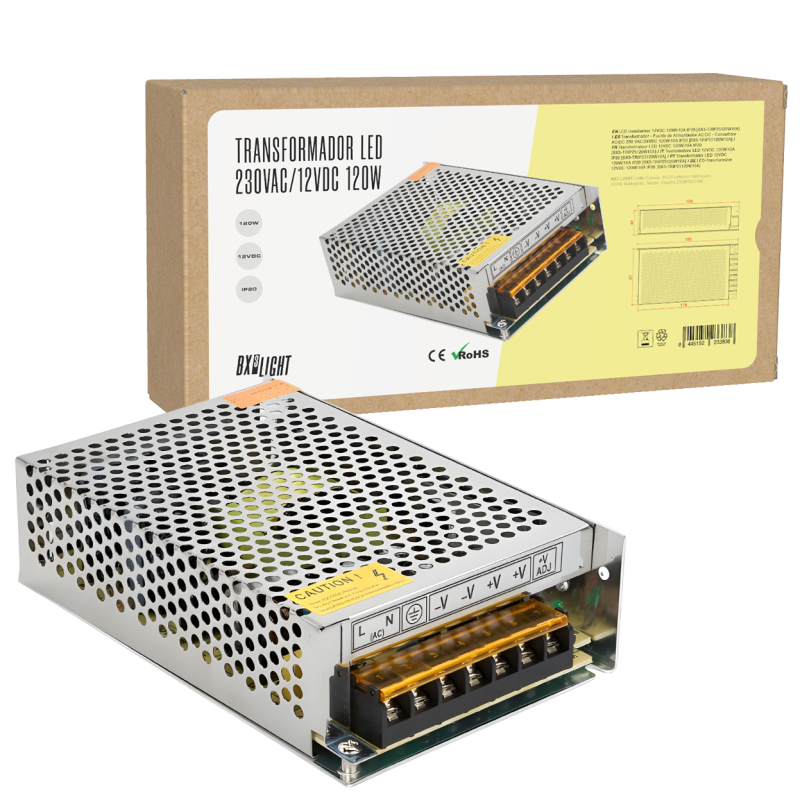 Transformador -  Fuente de Alimentación AC/DC -  Convertidor AC/DC 230 VAC/24VDC 120W/10A IP20 [BX3-TRIP25120W10A]