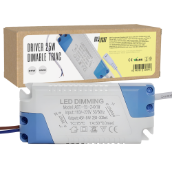 Driver ABT-15-24W Pot.24W V Out 45-84VDC 280-300 mA Clase II TRIAC [BX3-DRDIM-25W]