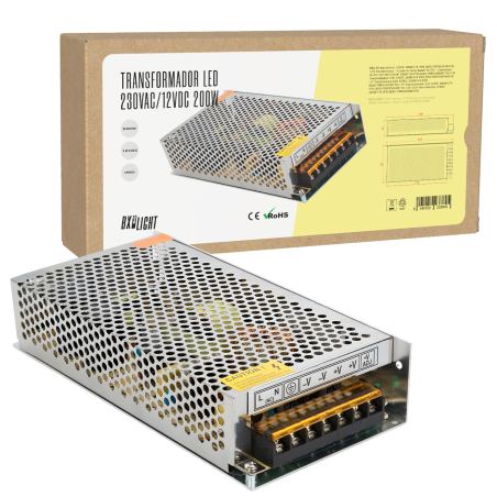 Transformador -  Fuente de Alimentación AC/DC -  Convertidor AC/DC 230 VAC/12VDC 200W/17A IP20 [BX3-TRIP25200W17A]
