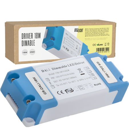Driver CM-18VADDR Pot.18W V Out 12-48VDC 300 mA Clase II DALI [BX3-DALI-18W]