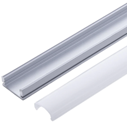 Perfíl AluMinio para Tira Led - Difusor Opal x 1M [BX3-A1707-1M]