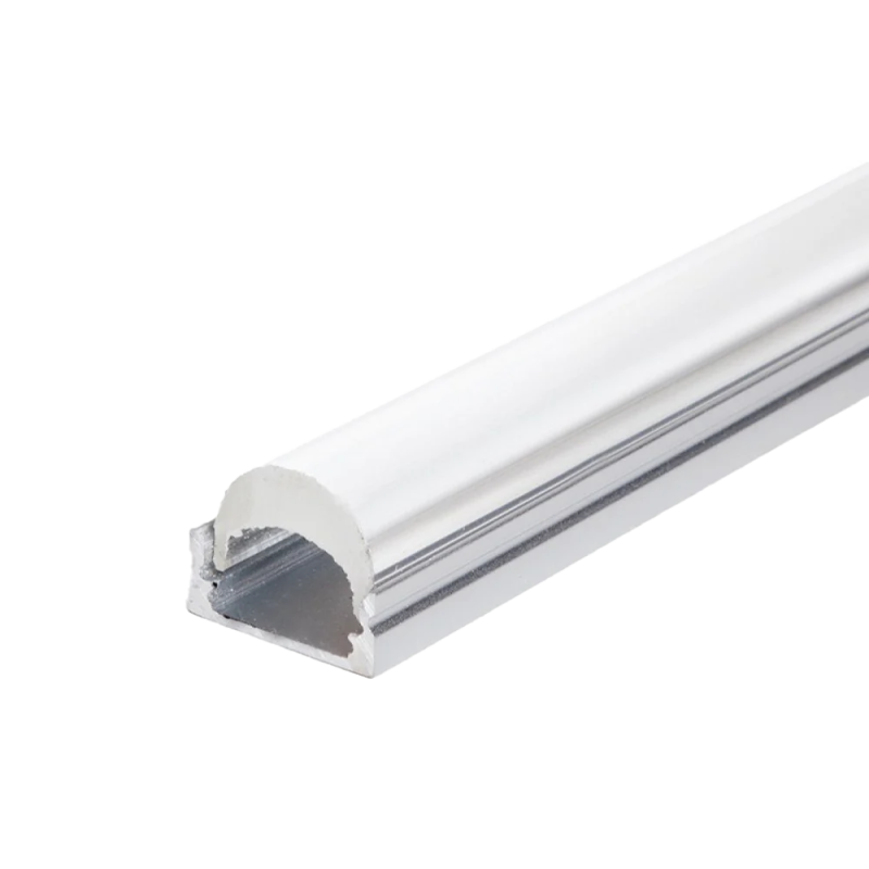 Perfíl Aluminio para Tira LED Difusor Transparente LLE-ALP001-RL x 2M  [BX3-ALP001]