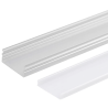 Perfíl AluMinio para Tira Led Doble - Difusor Opal x 2M [BX3-ALP014]
