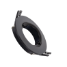 Aro Foco Downlight 1xGU10 Policarbonato Circular Negro