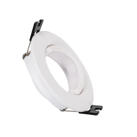 Aro Foco Downlight 1xGU10 Policarbonato Circular Blanco