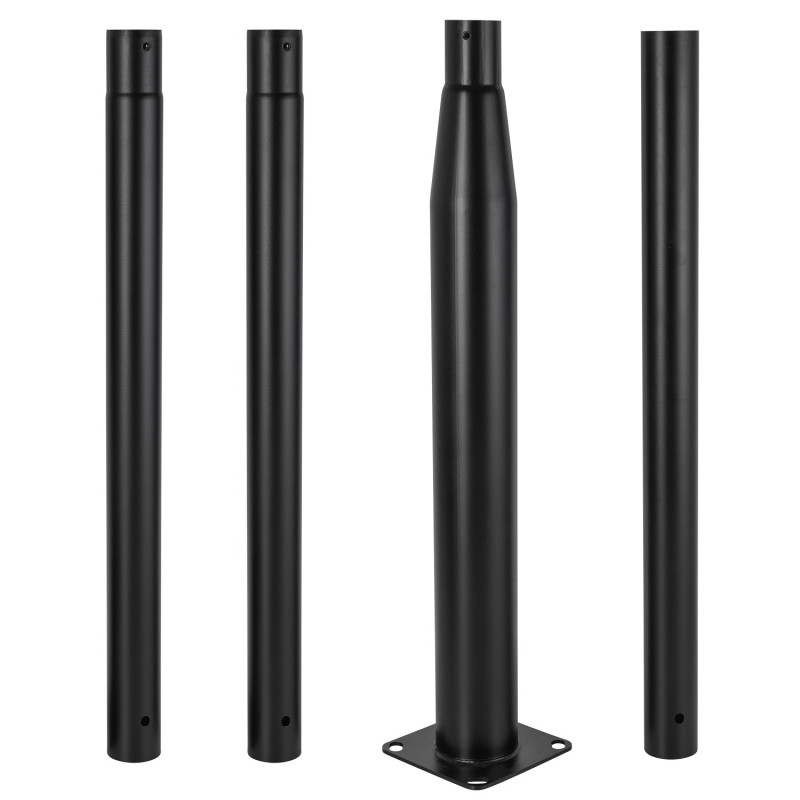 Columna Farola 4M Desmontable Negro