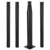 Columna Farola 4M Desmontable Negro