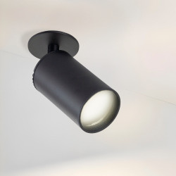 Spot Empotrable GU10 Negro (Sin Bombilla)  [LUM-RGU10-B]