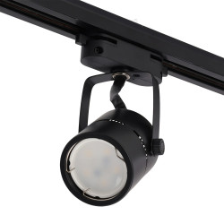 Foco de Carril GU10 - Acabado Negro