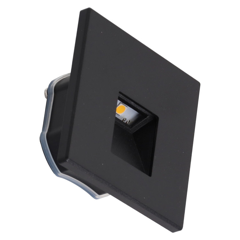 Foco de LED Empotrable para Escaleras Frontal Magnético 3W IP65 3000ºK - Negro