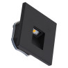 Foco de LED Empotrable para Escaleras Frontal Magnético 3W IP65 3000ºK - Negro
