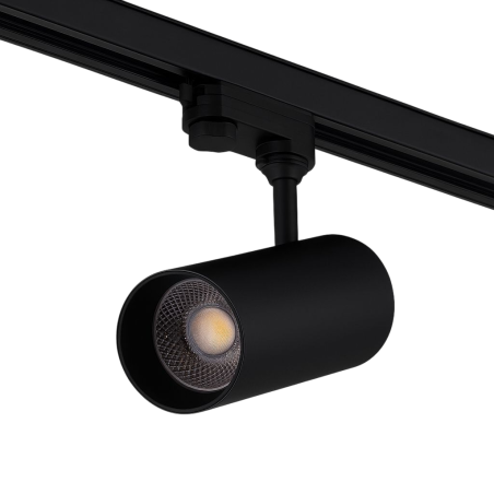 Foco de Carril Trifásico 30W COB Regulable Flicker Free Negro CCT (Tonalidad Luz Regulable) 3000-6000ºK [1916-TL-30W-T-CCT-B]