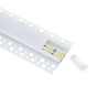 Perfil Aluminio para Tira LED Integración  - 30mm - con Difusor Opal - 2 Metros